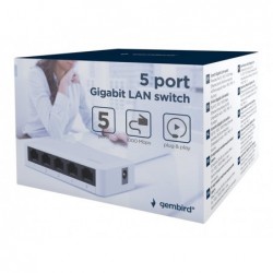 GEMBIRD NSW-G5-01 Switch 5-port 10/100/1000Mbps