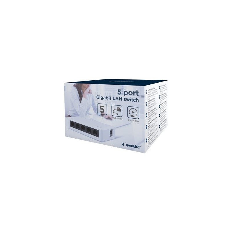 GEMBIRD NSW-G5-01 Switch 5-port 10/100/1000Mbps
