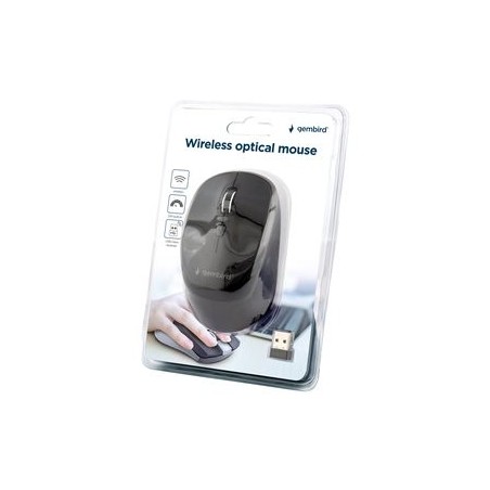 GEMBIRD MUSW-4B-05 Mysz optyczna kolor czarny Nano odbiornik GEMBIRD MUSW-4B-05 Mysz optyczna kolor czarny Nano odbiornik
