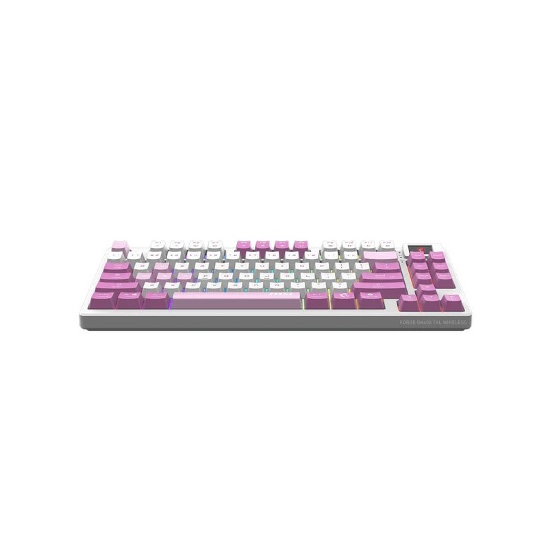 Klawiatura gamingowa Forge GK600 TKL W Violet US 
