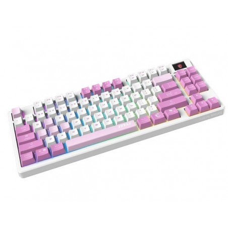 Klawiatura gamingowa Forge GK600 TKL W Violet US 