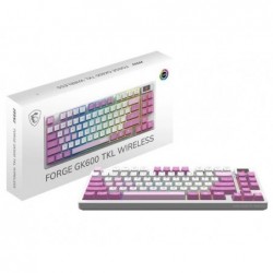Klawiatura gamingowa Forge GK600 TKL W Violet US 