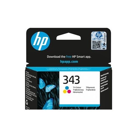 HP 343 original ink cartridge tri-colour standard capacity 7ml HP 343 original ink cartridge tri-colour standard capacity 7ml