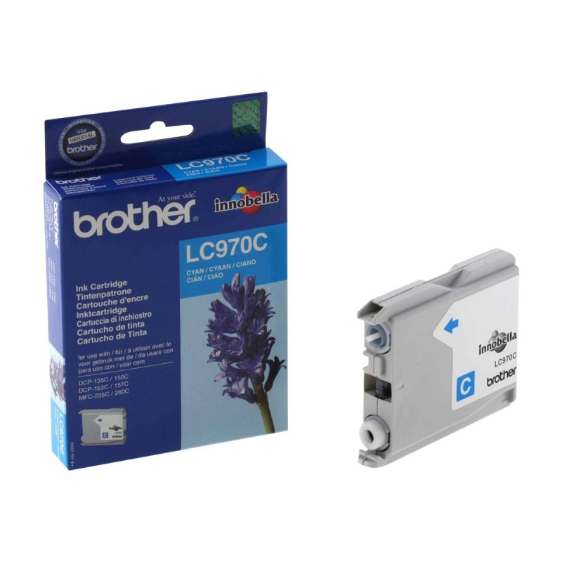 BROTHER LC970C Tusz Brother LC970C cyan 300str DCP135 / DCP150 / MFC235 / MFC260 BROTHER LC970C Tusz Brother LC970C cyan 300str DCP135 / DCP150 / MFC235 / MFC260