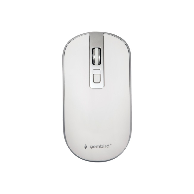 GEMBIRD MUSW-4B-06-WS Mysz optyczna kolor biało-srebrny Nano odbiornik GEMBIRD MUSW-4B-06-WS Mysz optyczna kolor biało-srebrny Nano odbiornik