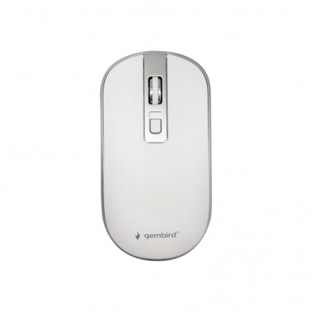GEMBIRD MUSW-4B-06-WS Mysz optyczna kolor biało-srebrny Nano odbiornik GEMBIRD MUSW-4B-06-WS Mysz optyczna kolor biało-srebrny Nano odbiornik
