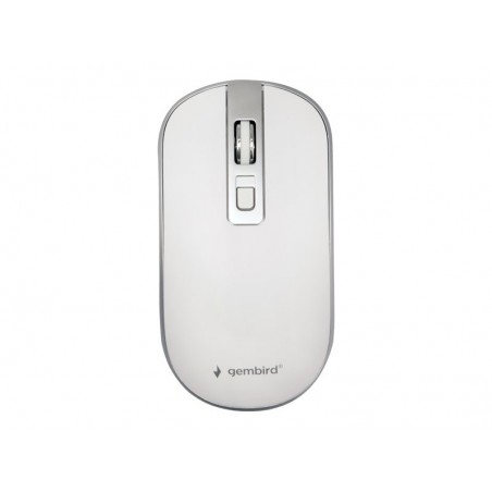 GEMBIRD MUSW-4B-06-WS Mysz optyczna kolor biało-srebrny Nano odbiornik GEMBIRD MUSW-4B-06-WS Mysz optyczna kolor biało-srebrny Nano odbiornik
