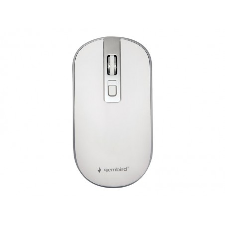 GEMBIRD MUSW-4B-06-WS Mysz optyczna kolor biało-srebrny Nano odbiornik GEMBIRD MUSW-4B-06-WS Mysz optyczna kolor biało-srebrny Nano odbiornik