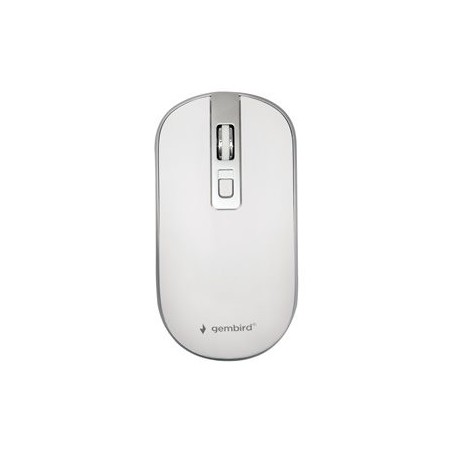 GEMBIRD MUSW-4B-06-WS Mysz optyczna kolor biało-srebrny Nano odbiornik GEMBIRD MUSW-4B-06-WS Mysz optyczna kolor biało-srebrny Nano odbiornik