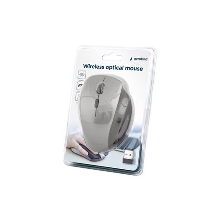 GEMBIRD MUSW-6B-02-BG Bezprzewodowa mysz optyczna 6 przycisków kolor czarny Nano odbiornik GEMBIRD MUSW-6B-02-BG Bezprzewodowa mysz optyczna 6 przycisków kolor czarny Nano odbiornik