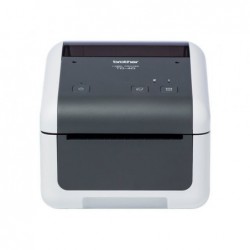 BROTHER TD-4520DN Label printer direct thermal Roll 118mm 300x300dpi 152mm/sec USB 2.0 LAN serial grey white