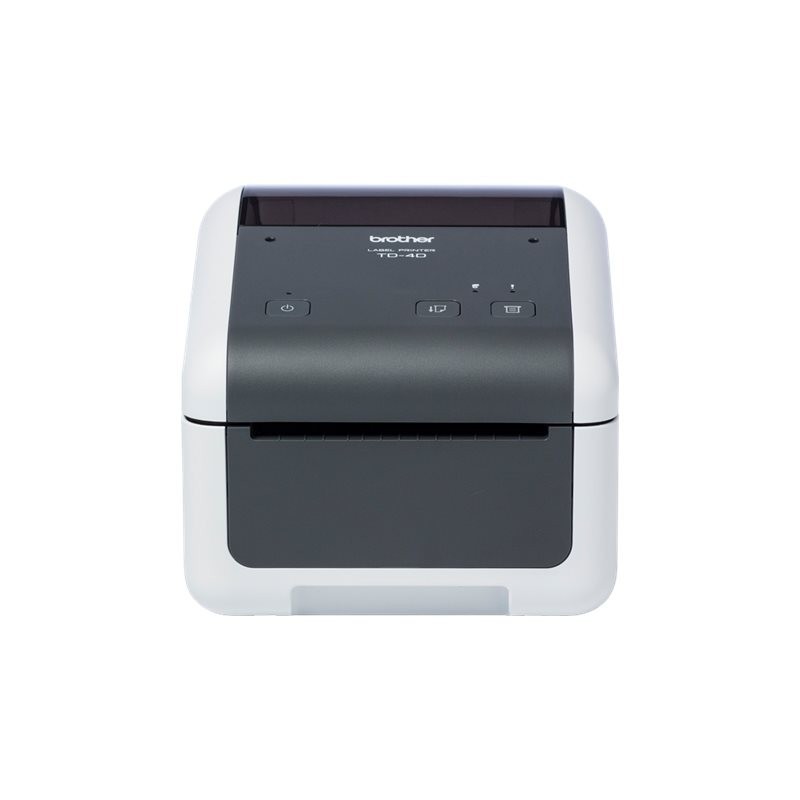 BROTHER TD-4520DN Label printer direct thermal Roll 118mm 300x300dpi 152mm/sec USB 2.0 LAN serial grey white