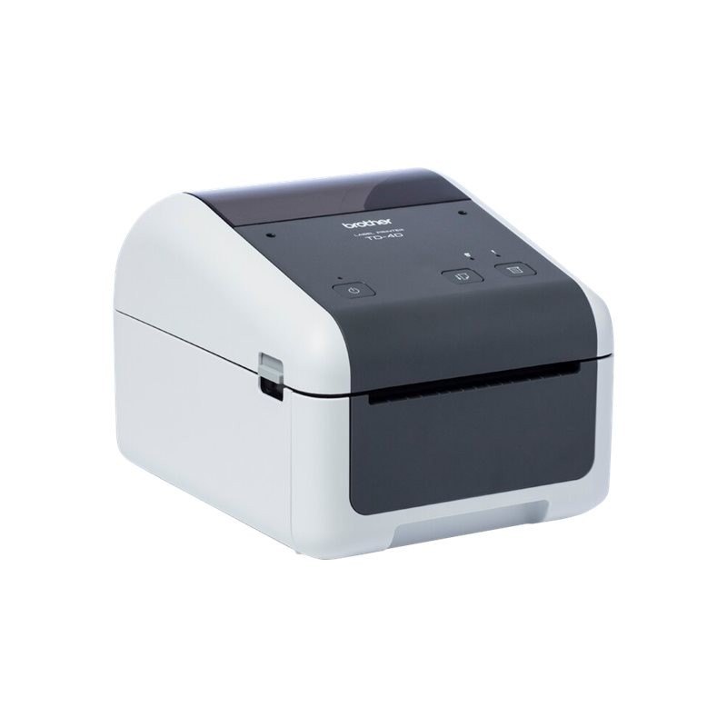 BROTHER TD-4520DN Label printer direct thermal Roll 118mm 300x300dpi 152mm/sec USB 2.0 LAN serial grey white