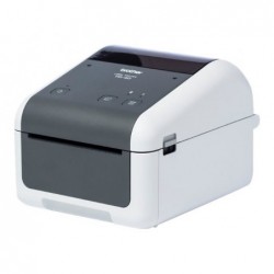 BROTHER TD-4520DN Label printer direct thermal Roll 118mm 300x300dpi 152mm/sec USB 2.0 LAN serial grey white