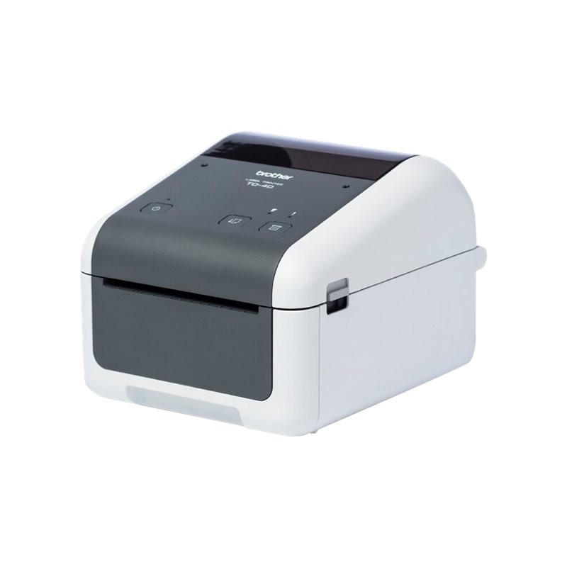 BROTHER TD-4520DN Label printer direct thermal Roll 118mm 300x300dpi 152mm/sec USB 2.0 LAN serial grey white