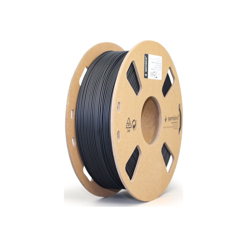 GEMBIRD Filament PLA matowy czarny 1.75mm 1kg
