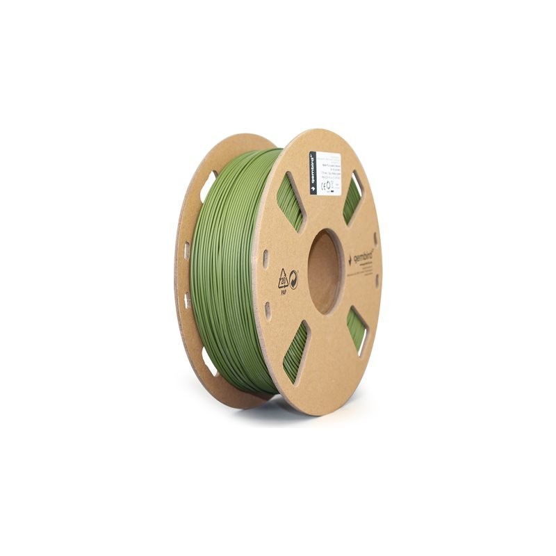 GEMBIRD Filament PLA matowy wojskowa zieleń 1.75 mm 1kg