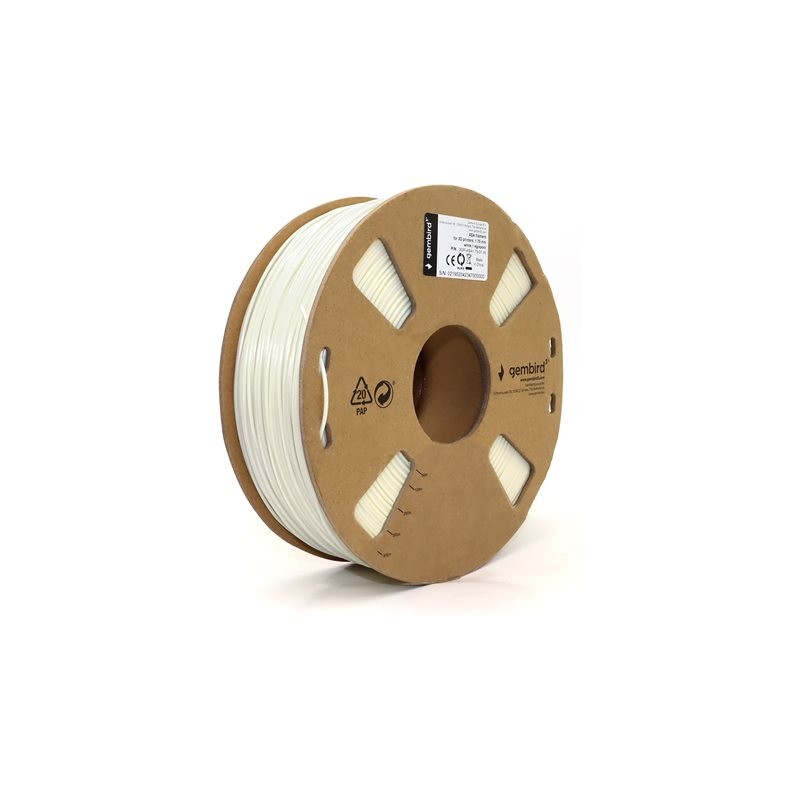 GEMBIRD Filament ASA biały 1.75mm 1kg