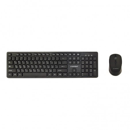 GEMBIRD Bezprzewodowy zestaw klawiatury z myszką układ (RU) GEMBIRD Bezprzewodowy zestaw klawiatury z myszką układ (RU)
