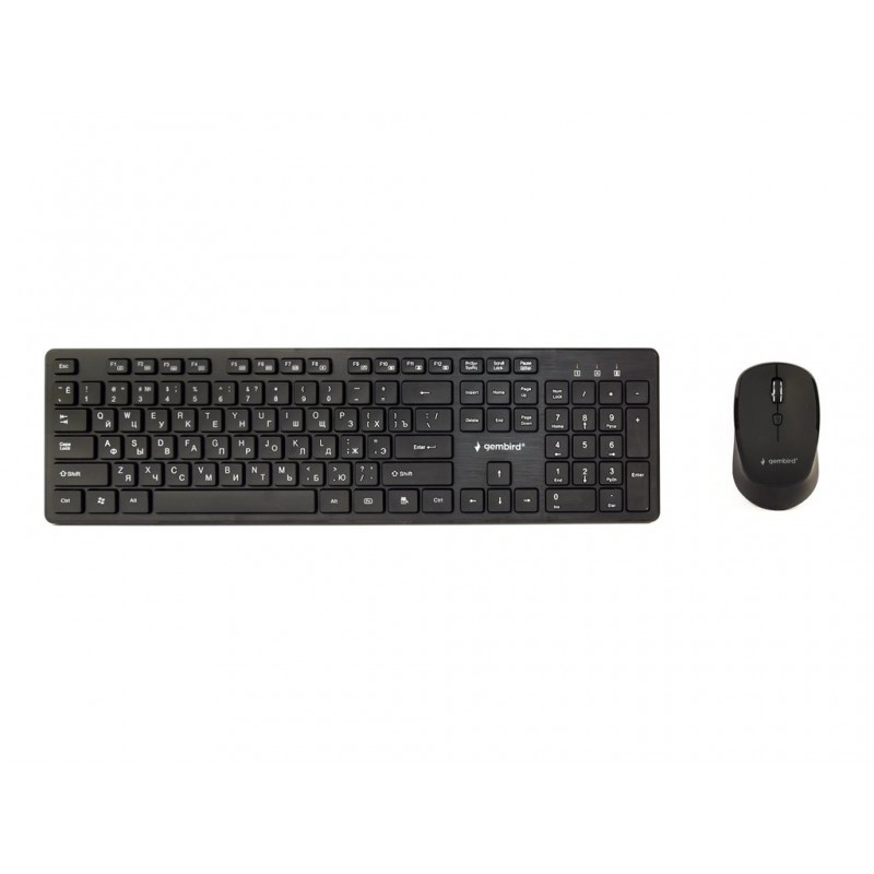 GEMBIRD Bezprzewodowy zestaw klawiatury z myszką układ (RU) GEMBIRD Bezprzewodowy zestaw klawiatury z myszką układ (RU)