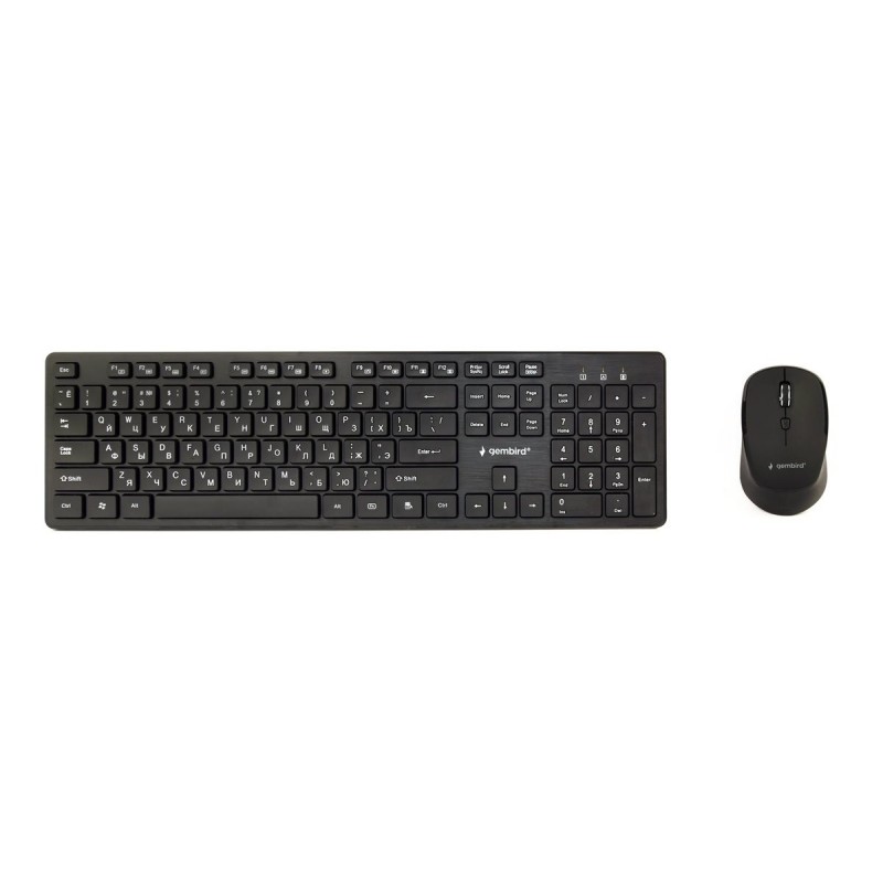 GEMBIRD Bezprzewodowy zestaw klawiatury z myszką układ (RU) GEMBIRD Bezprzewodowy zestaw klawiatury z myszką układ (RU)