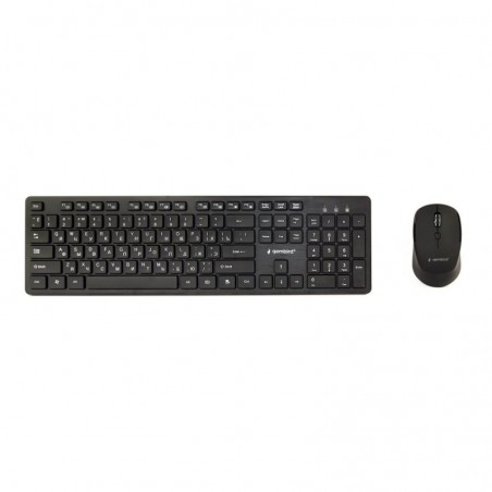 GEMBIRD Bezprzewodowy zestaw klawiatury z myszką układ (RU) GEMBIRD Bezprzewodowy zestaw klawiatury z myszką układ (RU)