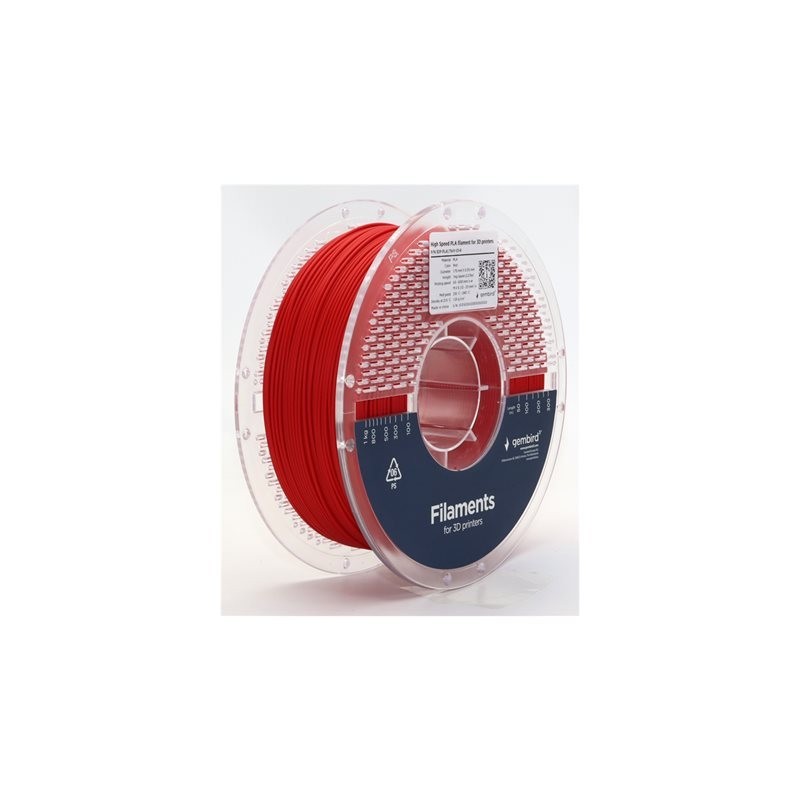GEMBIRD Filament PLA High Speed red 1 75 mm 1 kg