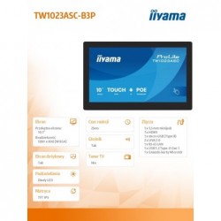 Monitor dotykowy 10 cali TW1023ASC-B3P 10P.DOT.IPS,ANDROID,WIFI, 4xUSB, RJ45, MIC, 24/7, iiSignage Monitor dotykowy 10 cali TW1023ASC-B3P 10P.DOT.IPS,ANDROID,WIFI, 4xUSB, RJ45, MIC, 24/7, iiSignage