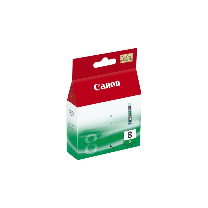 CANON 1LB CLI-8G ink cartridge green standard capacity 13ml 5.840 pages 1-pack CANON 1LB CLI-8G ink cartridge green standard capacity 13ml 5.840 pages 1-pack