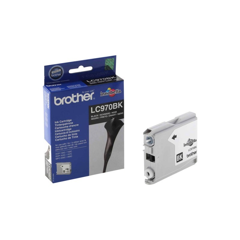 BROTHER LC970BK Tusz Brother LC970BK black 350str DCP135 / DCP150 / MFC235 / MFC260