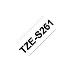 BROTHER TZES261 Taśma Brother 36mm BLACK ON WHITE ADHESIVE TAPE