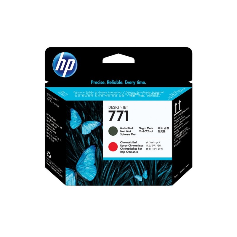 HP 771 original printhead matte black and chromatic red standard capacity 1-pack