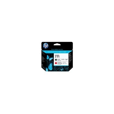 HP 771 original printhead matte black and chromatic red standard capacity 1-pack