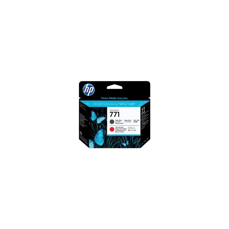 HP 771 original printhead matte black and chromatic red standard capacity 1-pack