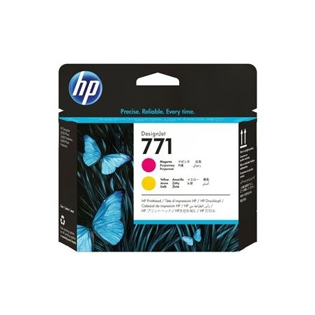 HP 771 original printhead magenta and yellow