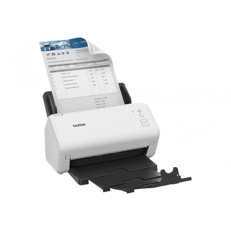 BROTHER ADS-4100 Document scanner Dual CIS Duplex A4 600x600dpi 35ppm mono/35ppm colour ADF 5250scans/d USB BROTHER ADS-4100 Document scanner Dual CIS Duplex A4 600x600dpi 35ppm mono/35ppm colour ADF 5250scans/d USB