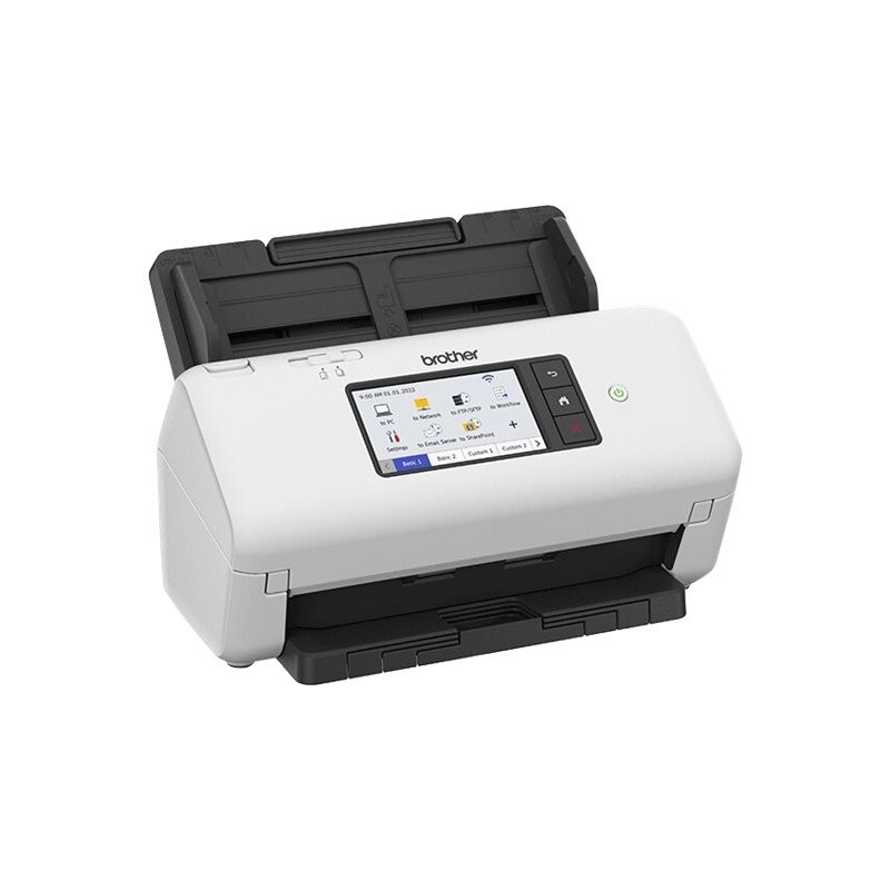 BROTHER ADS-4700W Document scanner Dual CIS Duplex A4 600x600dpi 40ppm mono/40ppm colour ADF 6000scans/d USB 3.0 LAN Wi-Fin