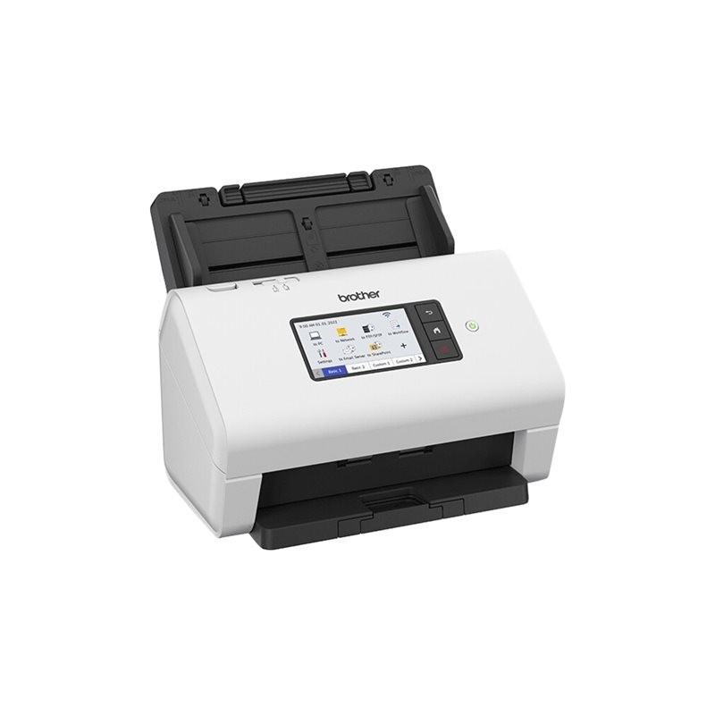 BROTHER ADS-4900W Document scanner Dual CIS Duplex A4 600x600dpi 60ppm mono/60ppm colour ADF 9000scans/d USB 3.0 LAN Wi-Fin