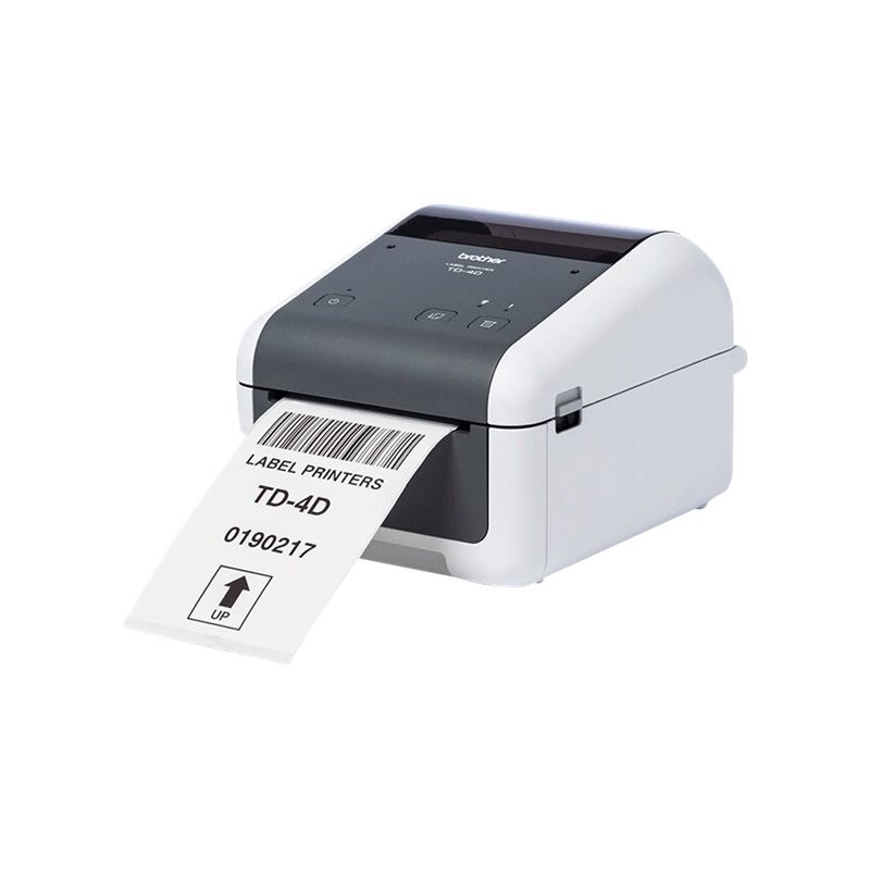 BROTHER TD-4210D Label printer direct thermal Roll 118mm 203dpi 127mm/sec USB 2.0 serial grey white