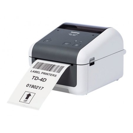 BROTHER TD-4210D Label printer direct thermal Roll 118mm 203dpi 127mm/sec USB 2.0 serial grey white BROTHER TD-4210D Label printer direct thermal Roll 118mm 203dpi 127mm/sec USB 2.0 serial grey white