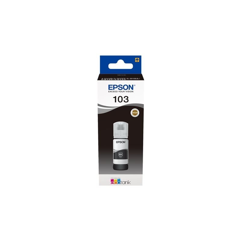 EPSON C13T00S14A Tusz Epson 103 Black 65 ml L3150/L31111/L3110 EPSON C13T00S14A Tusz Epson 103 Black 65 ml L3150/L31111/L3110