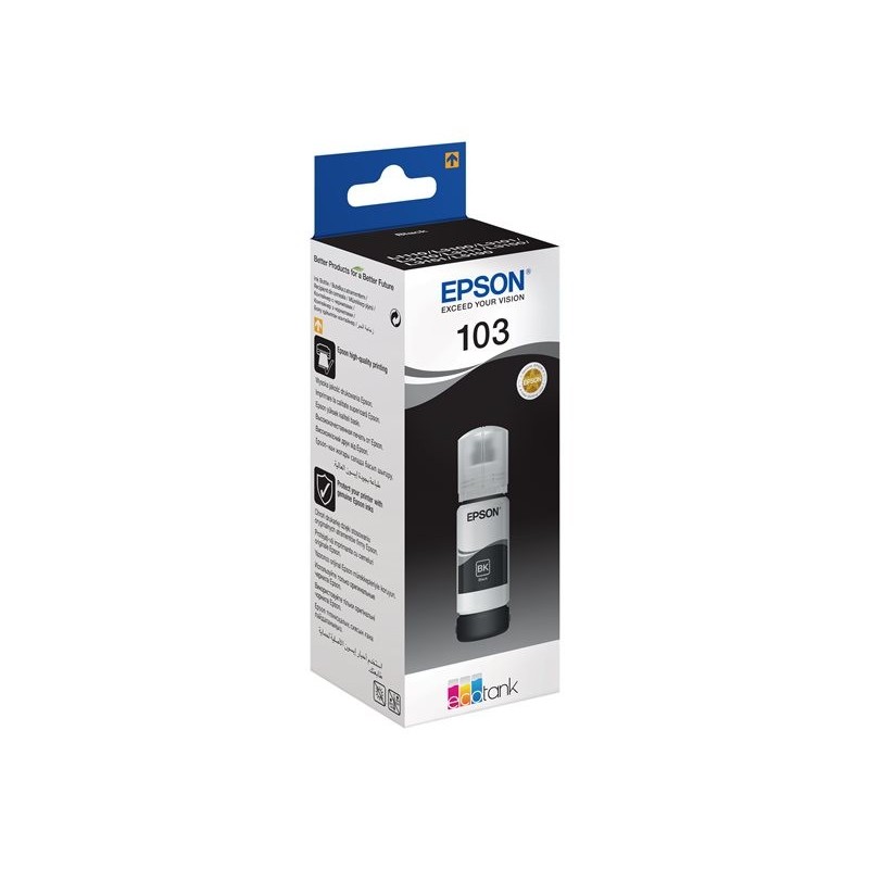 EPSON C13T00S14A Tusz Epson 103 Black 65 ml L3150/L31111/L3110 EPSON C13T00S14A Tusz Epson 103 Black 65 ml L3150/L31111/L3110