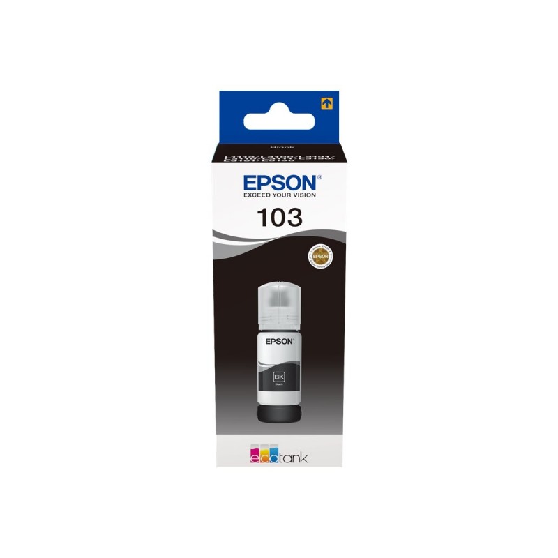 EPSON C13T00S14A Tusz Epson 103 Black 65 ml L3150/L31111/L3110 EPSON C13T00S14A Tusz Epson 103 Black 65 ml L3150/L31111/L3110