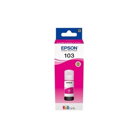 EPSON C13T00S34A Tusz Epson 103 Magenta 65 ml L3150/L31111/L3110 EPSON C13T00S34A Tusz Epson 103 Magenta 65 ml L3150/L31111/L3110