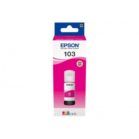 EPSON C13T00S34A Tusz Epson 103 Magenta 65 ml L3150/L31111/L3110 EPSON C13T00S34A Tusz Epson 103 Magenta 65 ml L3150/L31111/L3110