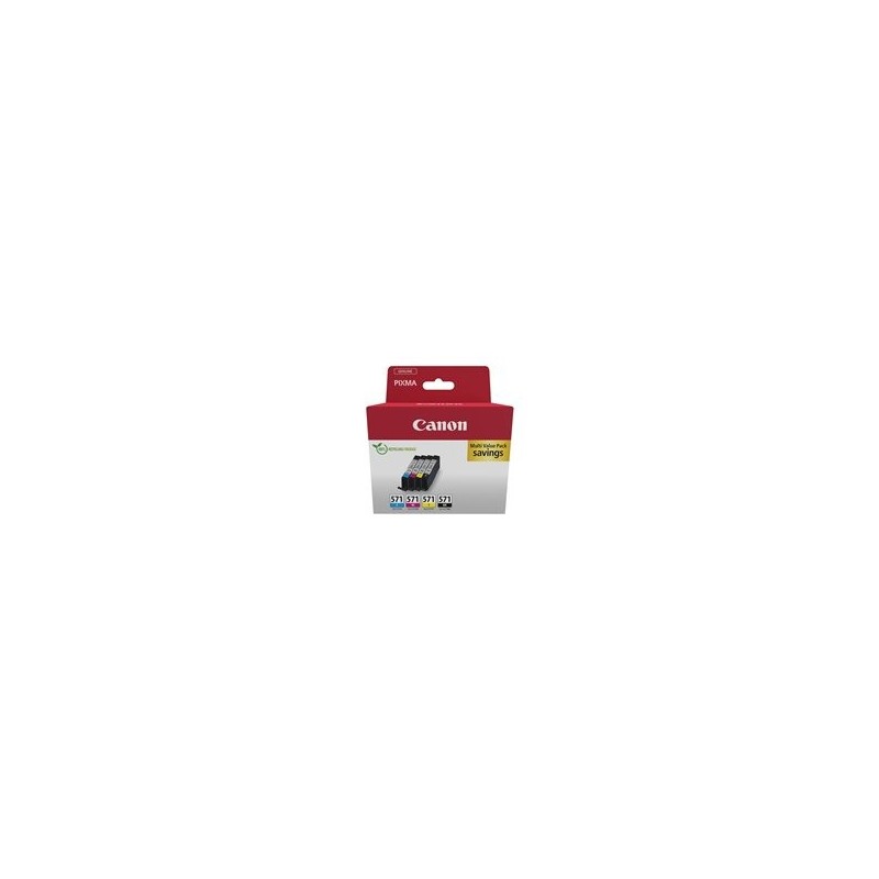 CANON CLI-571 Ink Cartridge C/M/Y/BK MULTI BL SEC CANON CLI-571 Ink Cartridge C/M/Y/BK MULTI BL SEC