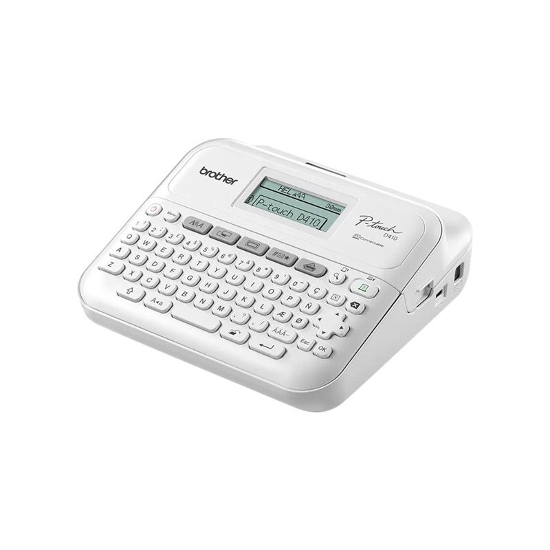 BROTHER Label printer PT-D410VP desktop TZe 3.5-18mm easy-to-read graphic display P-touch carrying case