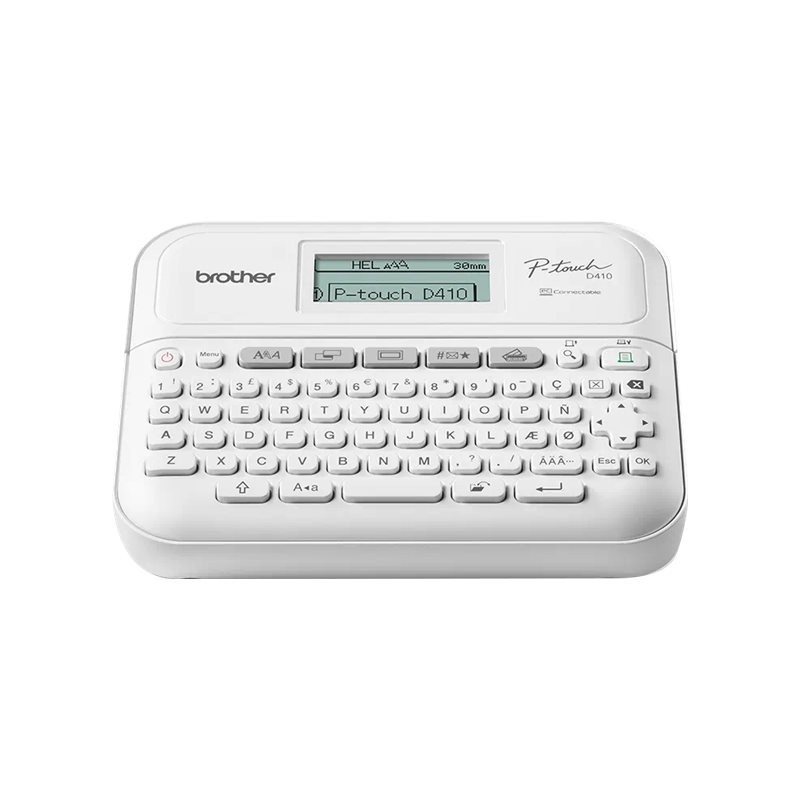 BROTHER Label printer PT-D410VP desktop TZe 3.5-18mm easy-to-read graphic display P-touch carrying case