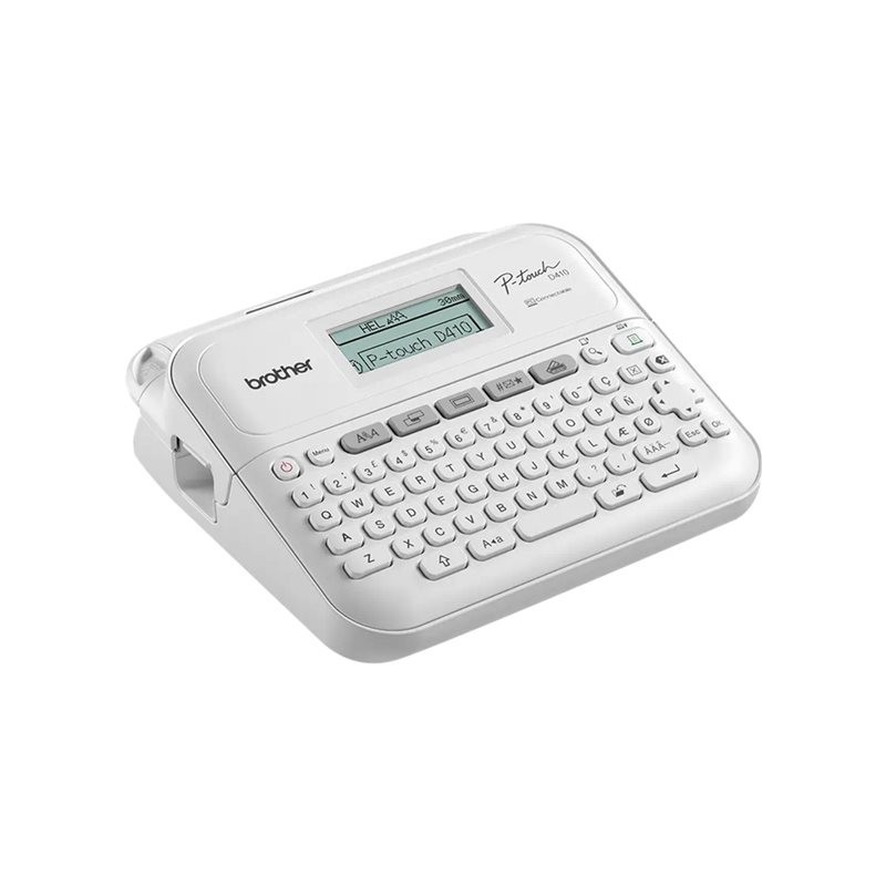 BROTHER Label printer PT-D410VP desktop TZe 3.5-18mm easy-to-read graphic display P-touch carrying case