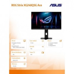 Monitor 24 cale Rog Strix XG248QSG Ace 610Hz 2xHDMI DP Monitor 24 cale Rog Strix XG248QSG Ace 610Hz 2xHDMI DP